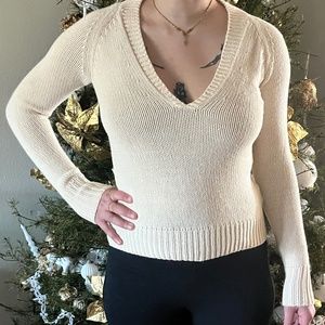 Cream Knit Sweater